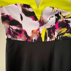 Venus Neon Floral Bodycon Dress Size 8